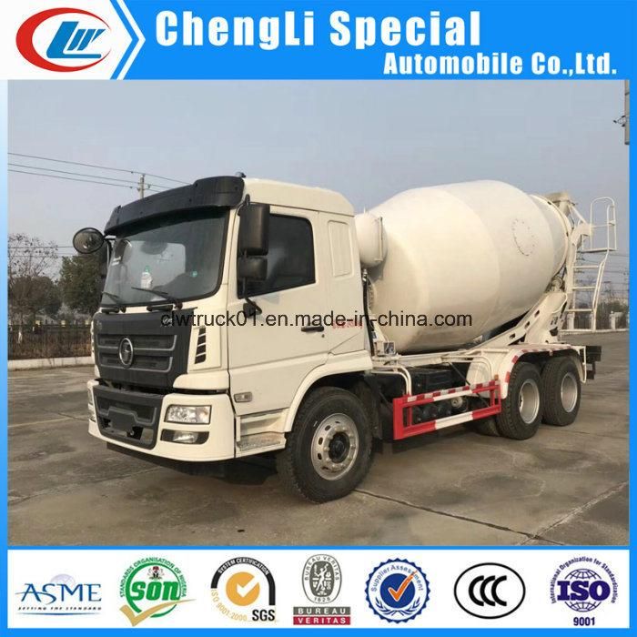Shacman 10 Wheels Construction Machine Self Loading Concrete Mixer Truck