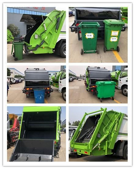 5cbm Trash Container Rubbish Lorry Refuse Transport Truck Waste Compactor Garbage Truck