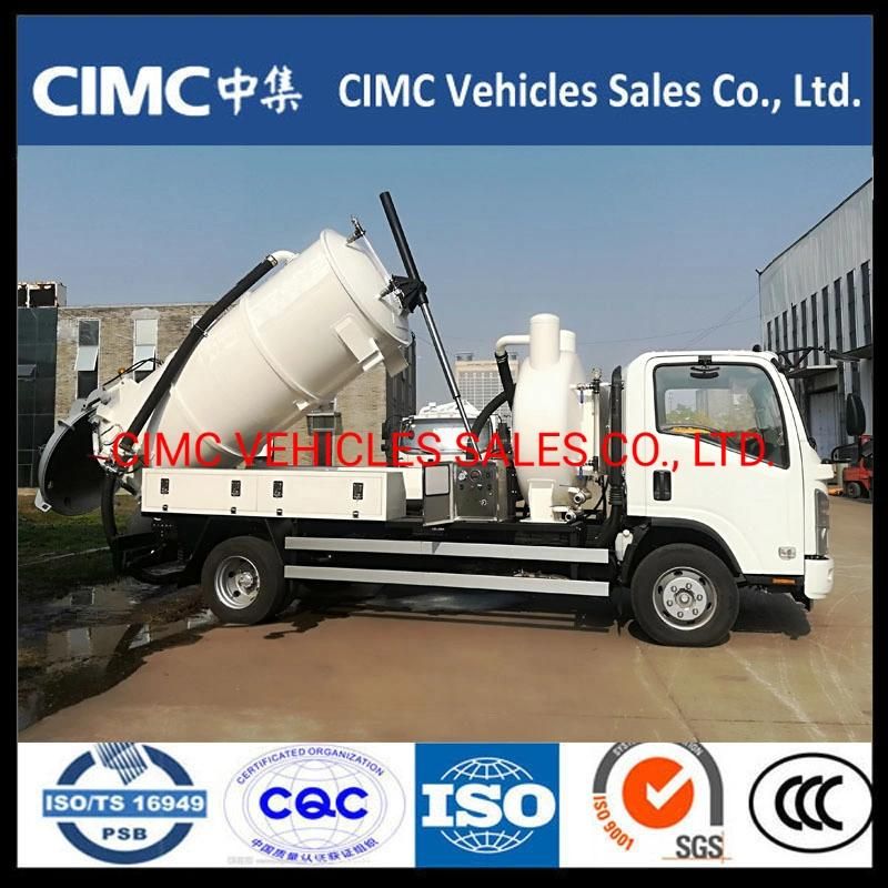 Isuzu Nqr Septic Sewer Cleaning Sludge Tank Fecal Waste Vacuum Sewage Suction Truck