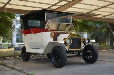 CE Approved Battery Maintenance Free 5 Passengers Antique Model T Vehicle Retro Electric Classic Car Sightseeing Car for Wedding