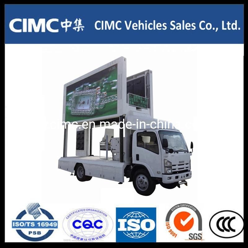 Isuzu 700p Nqr Mobile LED Mobile Billboard Truck with 4HK1 Engine