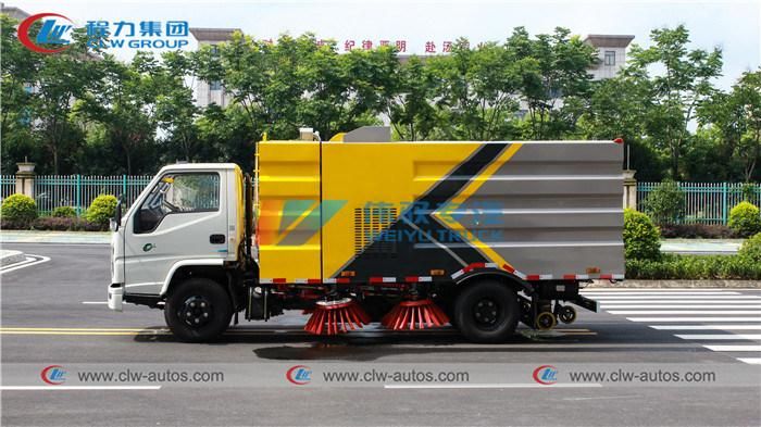 Jmc Road Sweeper Truck China 5tons Diesel Deputy Engine Road Cleaning Truck Sweeper