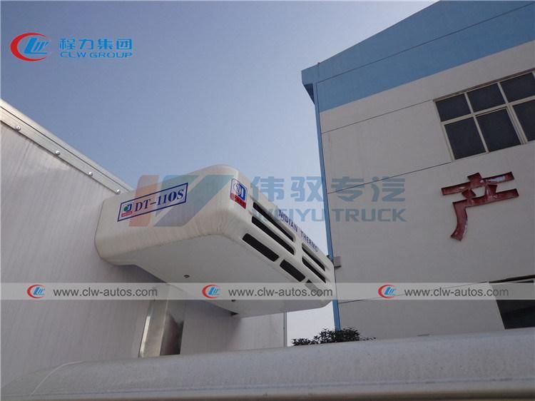 Double Row Isuzu Freezer Truck 3tons Refrigerated Cooling Box Truck 3t for Fresh Meat Transportation