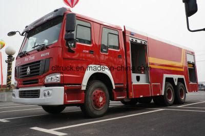 Sinotruck 6*4 15m5 Size Water+Foam Fire Vehicle for Fire Fighting