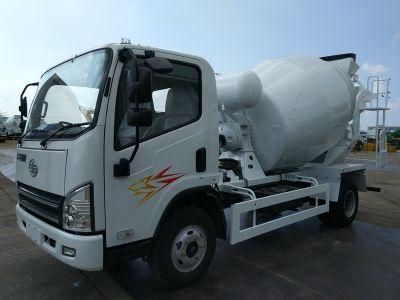 4x2 driving Ready mix cement 3 yard concrete mixer trucks