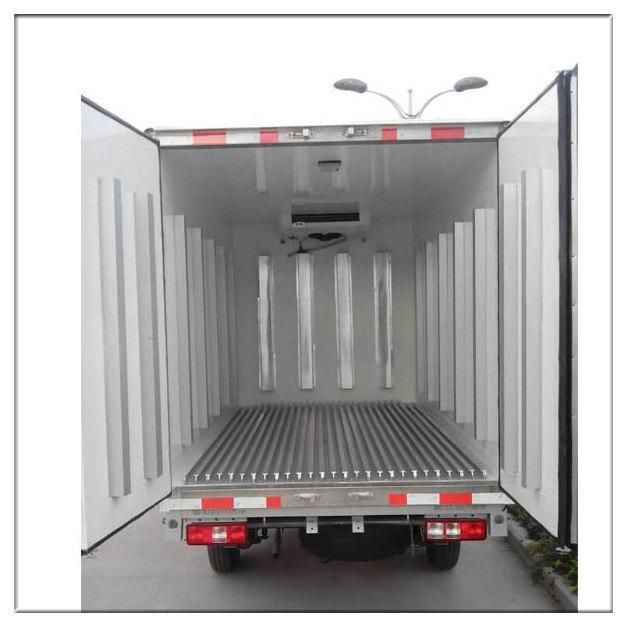 XPS/ PU Insulation CKD/CBU Refrigerated Panel Stainless Steel Hardware Frozen Vegetable Meat Transport Aluminum Refrigerated Truck Body for Seafood Chicken