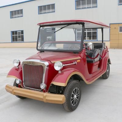 Strong 3 Row 8 Seaters Electric Classic Vintage Sightseeing Car