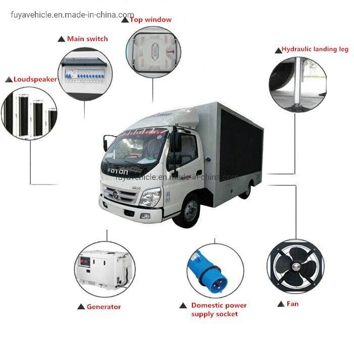 Waterproof LED P4 P3 P6 Advertising LED Screen Truck with Stage