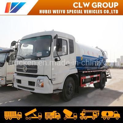 Dongfeng 10000liters Sewage Tank Truck Vacuum Pump Road Sewer Fecal Suction Trucks