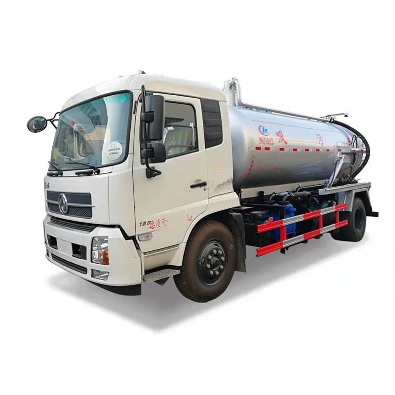 Dongfeng Kingrun 4X2 Sewage Suction Truck 10m3 10000lites Cbm Vacuum Sewer Cleaner Vacuum Truck for Sale