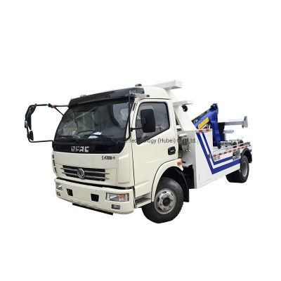 Hot Sale Dongfeng 6 Wheel 2ton Winch Small Road Wrecker Tow Truck for Sale