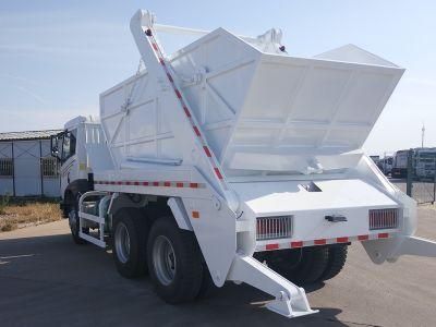6x4 urban sanitation trucks collecting refuse skip loader