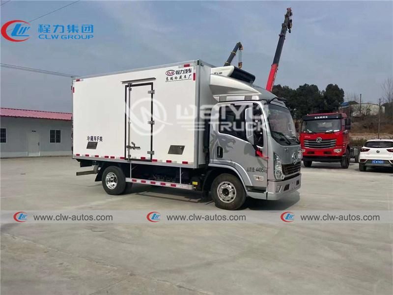 Shacman 4X2 Type 4tons 5tons Refrigerated Van Truck Refrigerator Trucks with Carrier Hanxue Thermo King Freezer Unit
