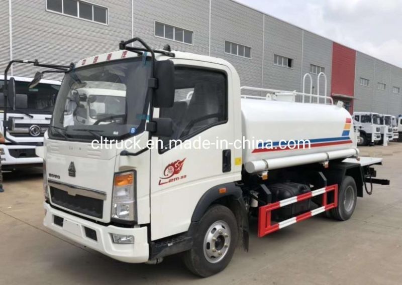 Sinotruk HOWO Food Grade Stainless Steel 5000liters 5m3 Drinking Water Truck for Sale