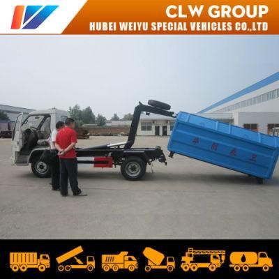 Special Vehicle 4cbm 5cbm 6cbm Solid Waste Management 3ton 4ton 5ton Mini Hook Lift Garbage Bin Truck