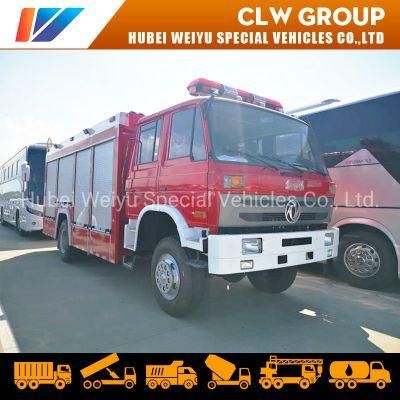 Dongfeng 4X4 Fire Fighting Fire Rescue Trucks 6 Ton Water Tanker Foam Fume Tanker Fire Trucks