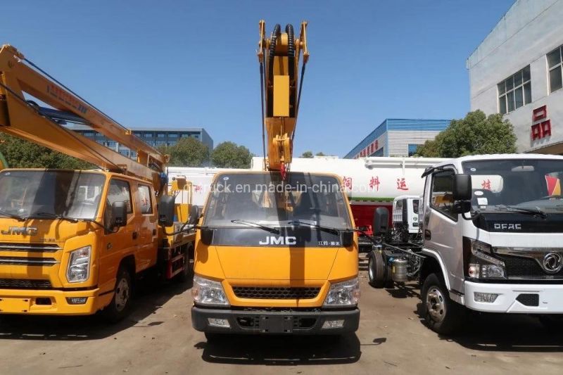 Jmc Small 8m 9 M 10 Meters Hydraulic Aerial Cage Truck