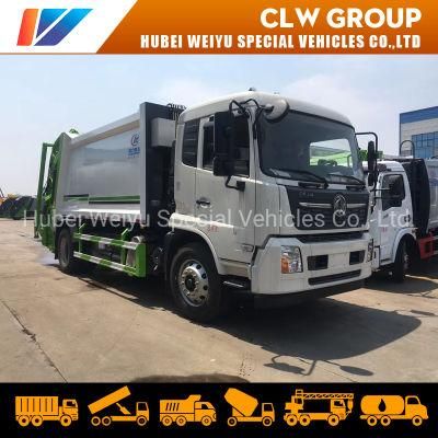 Dongfeng Tianjin DFAC 10-14cbm Garbage Compactor Truck Compressed Garbage Collecation Trucks