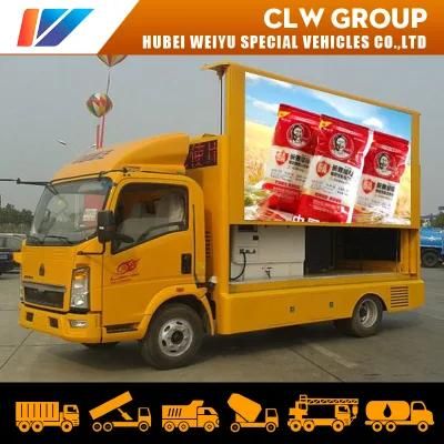 Sinotruk HOWO P3 P4 P5 P6 P8 P10 4*2 Advertisement Roadshow Equipment Full Color LED Mobile Advertising Trucks