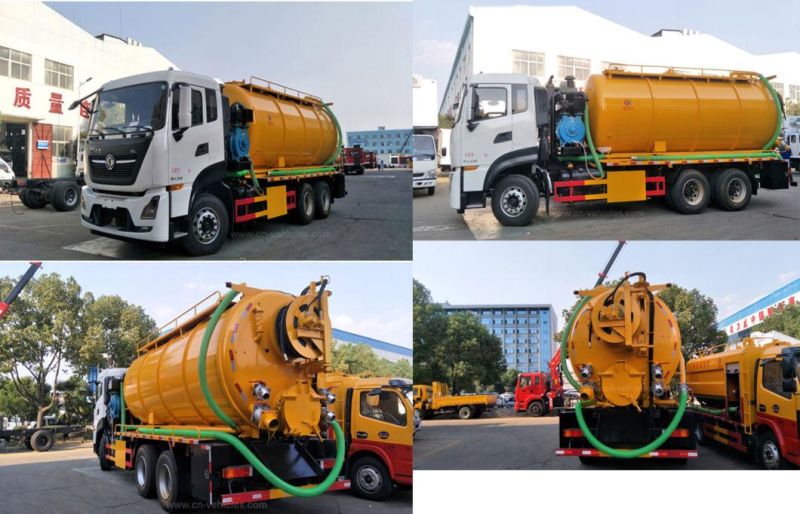 Dongfeng 5000liters to 7000liters Sewer Fecal Suction Truck for Sale