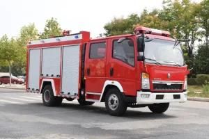 Sinotruk HOWO 4X2 4000L 4000liters 4ton Small Water Foam Fire Fighting Truck for Sale