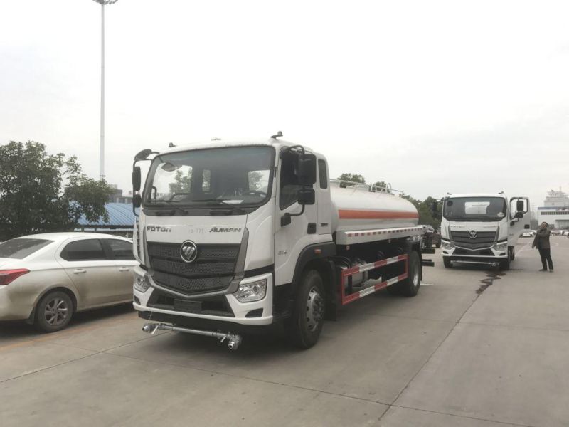 Foton 12cbm 14cbm 15cbm 16m3 Water Tank Truck for Sale