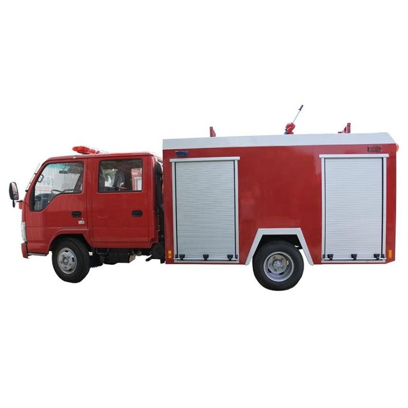 Japanese Chassis 2ton Fire Fighting Vehicle 2000liters Water Tanker Fire Rescue Fighter Truck