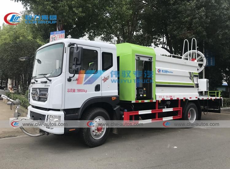 China DFAC 10m3 Water Mist Spray Truck 10tons Dust Suppression Tank Truck with Mist Cannon