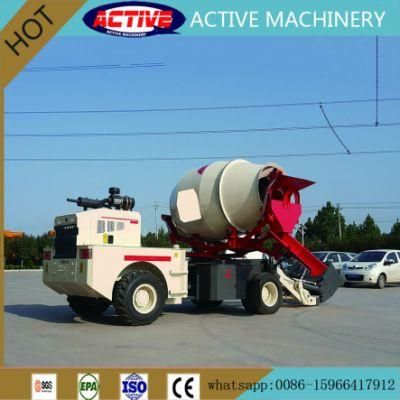 Chinese Cheap Price AL920CPortable Mobile Diesel Concrete Mixer with Automatic Weighting System