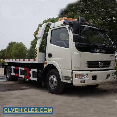 4t 6ton Road Emergency Flatbed Rollback Platform Wrecker Tow Truck