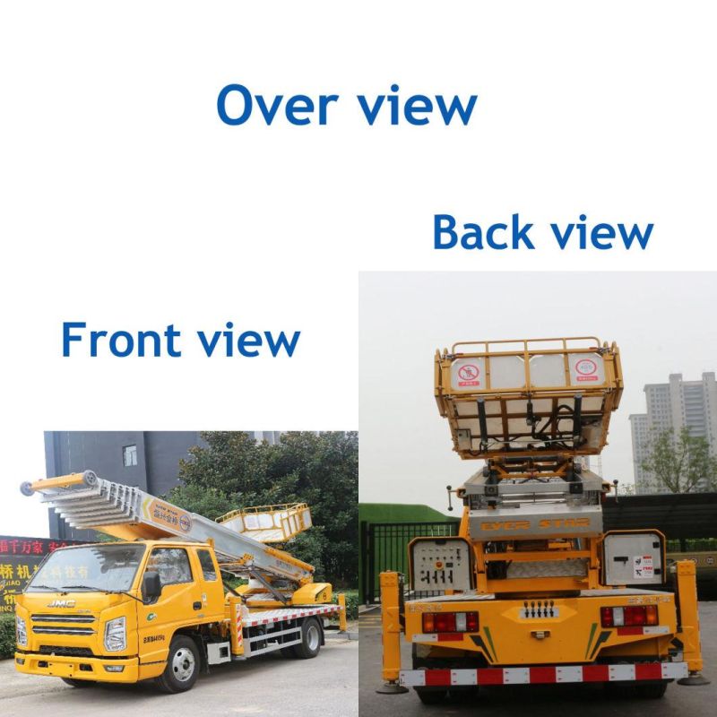28m Aerial Ladder Apparatus Moving House Aerial Lift Truck