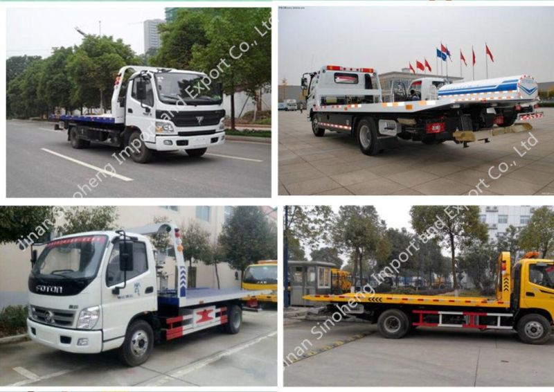 Foton 129HP Flatbed Wrecker Towing Truck/4X2 Wrecker for Factory Price