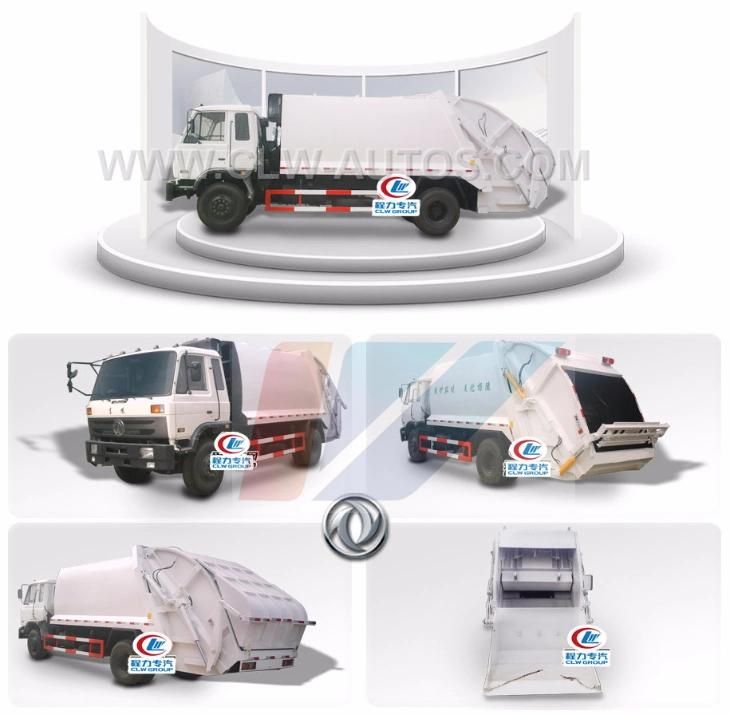 Dongfeng 6cbm Compactor Garbage Truck Rear Loader High Compression Waste Truck