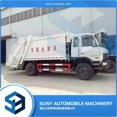 Rear Loader Garbage Compactor Dongfeng 4X2 12cbm Truck Compactor Recycling Truck