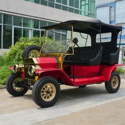 New Design Factory Outlet Electric Tourist Classic Car Vintage Golf Cart