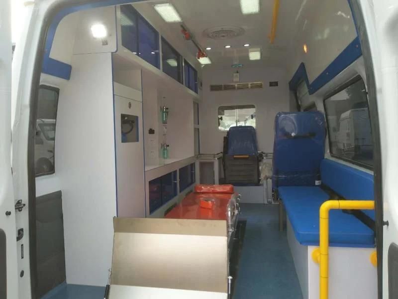 Best Quality Ford Ambulance Diesel Gasoline Engine Ford Ambulance Car ICU Patient Transit Medical Clinic Hospital Ambulance