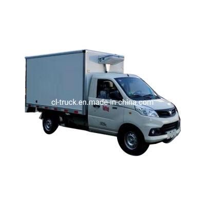 Factory Selling Foton 1 Ton Freezer Cargo Van Frozen Meat and Fish Delivery -18 Refrigerator Truck