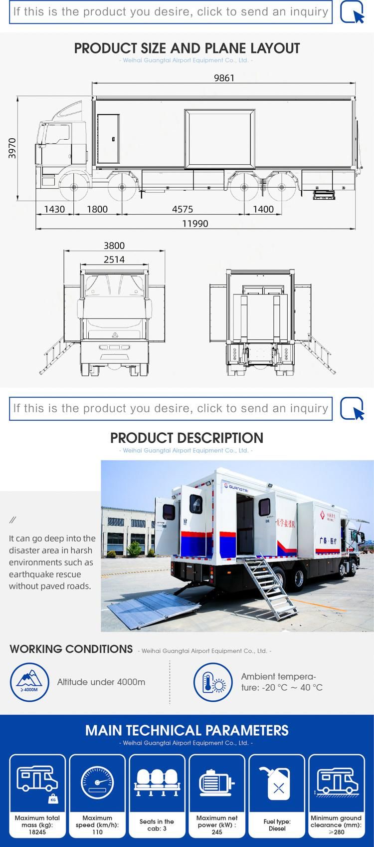 Medical Vehicle Mobile Medical Operation Vehicle Utility Car