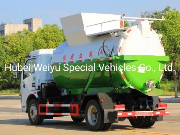 Chengli Dongfeng Brand Kitchen Trash Collection Garbage Truck with Side Bucket Lifting