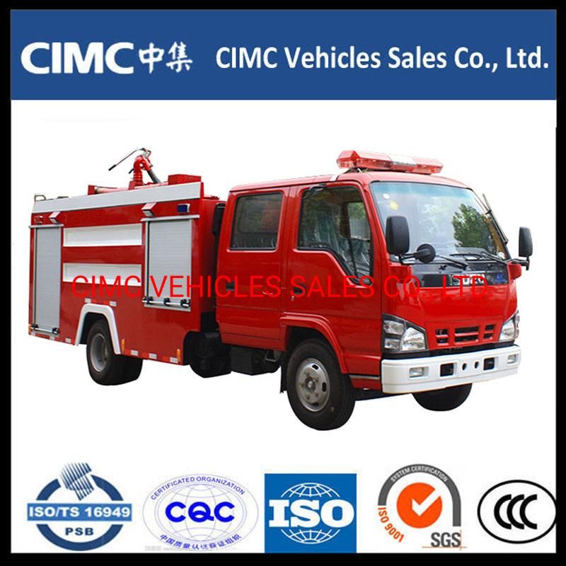 China Isuzu 600p 4*2 120HP Water Tanker Fire Truck