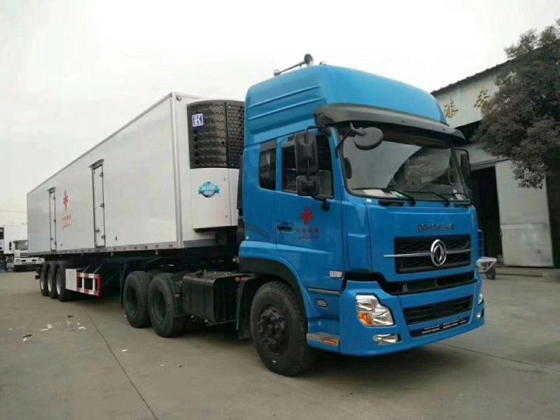 3 Axles Refrigerated Box Semi-Trailer Refrigerator Container Truck