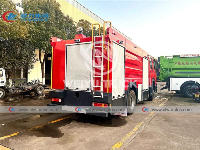 Sinotruk HOWO 4X2 6cbm 6000liters 6tons Water Tank Fire Fighting Truck Firefighter Truck Fire Rescue Truck