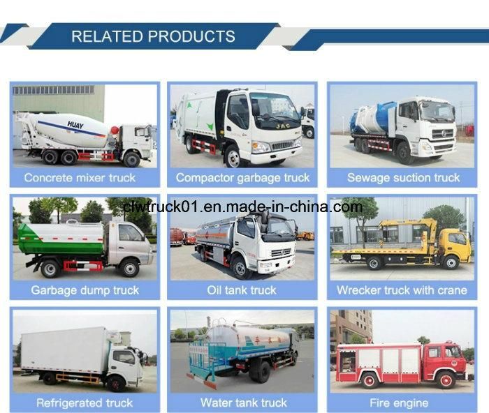 Capacity 5cbm 3tons Dongfeng Garbage Truck