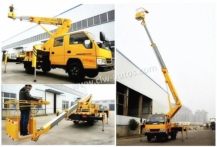 Telescopic Boom Lift 12m 14m 16m Hydraulic Lifting Aerial Work Platform Cherry Picker Truck