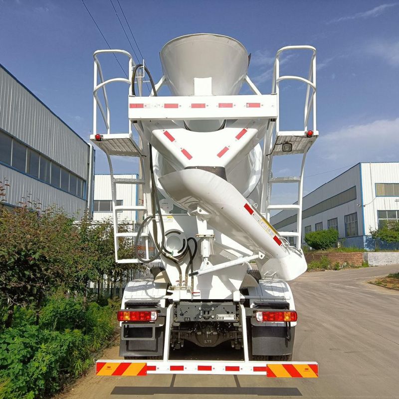 12 Cbm Concrete Mixer Truck HOWO 4 Axles 17200kgs Capacity