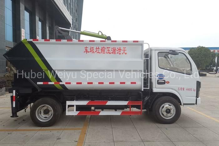Hotsale Dongfeng Special Truck 4X2 5cbm/5000liters Waste Collection Collecting Garbage Compactor Compressing Truck