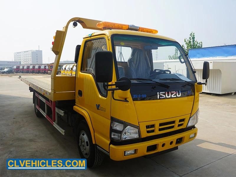 Isuzu 4X2 Wrecker Tow Truck Flatbed Wrecker Truck for Sale