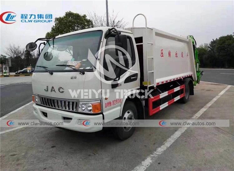Factory Price JAC 5-6cbm 5000liters 6000liters Garbage Refuse Compactor Truck Self Compressed Waste Removal Vehicles