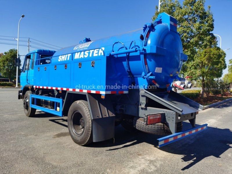 Dongfeng High Pressure 10000liters 8000liters Cleaning Vacuum Truck