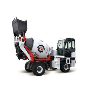 Bst-2500 1.5 Cubic Meter Automatic Concrete Mixer Truck/Rotating Drum Cement Mixer
